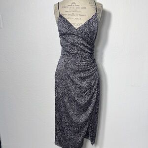 Abercrombie & Fitch Black and White Midi Dress